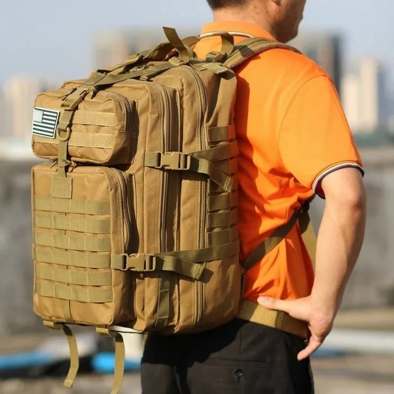 Tactical MOLLE Backpack 30L/50L – Camo Hiking & Bug Out Bag