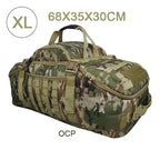 OCP camouflage MOLLE tactical backpack, size XL (68x35x30cm) with front grid