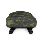 Camouflage backpack with padded top and adjustable back straps