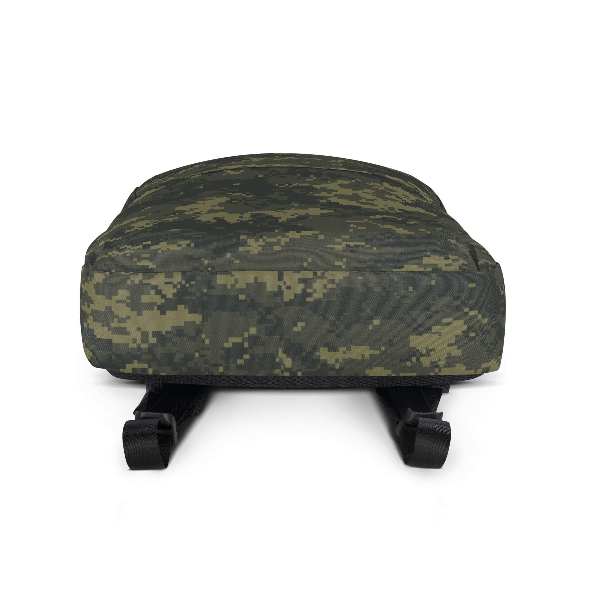 Camouflage backpack with padded top and adjustable back straps