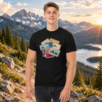 Travel Stamps T-Shirt Wanderlust Adventure Graphic Tee - Still Out There