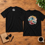 Travel Stamps T-Shirt Wanderlust Adventure Graphic Tee - Still Out There
