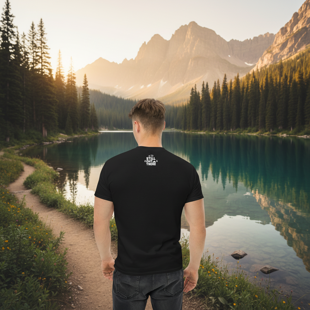 Keep The Trail Hiking T-Shirt – Mountain & Boots Graphic Tee